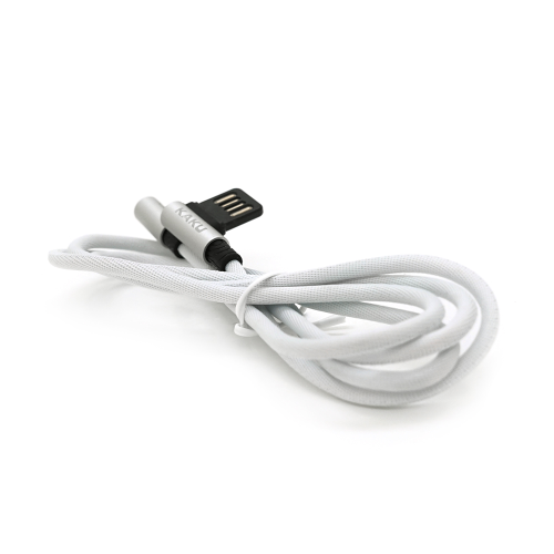 Кабель iKAKU KSC-028 JINDIAN, USB Type-A to Lightning, 2.4A, довжина 1м, Silver, BOX
