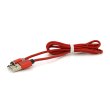 Магнітний кабель PiPo, USB 2.0 Type-A to MicroUSB, 2А, броньований, 1м, Red, BOX