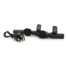 Петличний бездротовий мікрофон NeePho N8+(2шт), роз'єм Type-C, вбудований акумулятор 80 mAh, Black, Box