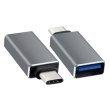 Перехідник USB3.0(AF) OTG =&gt; Type-C(M), Black, OEM