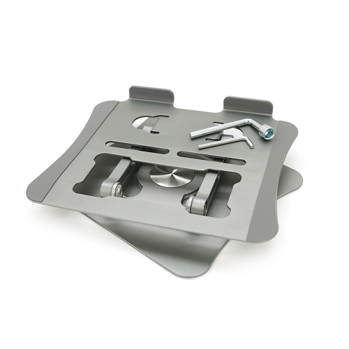 Настільна підставка для планшета MR-360, кут нахилу до 90 &deg;, поворот 360 &deg;, корпус метал, 245х205мм, 0,89 кг, Silver, Box