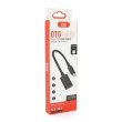 Перехідник KIN KY-242 USB2.0(AF) OTG - Type-C(M), 0.15m, Black, Box