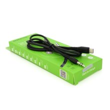 Кабель Borofone BL8, Jack 3.5mm(M) to USB Type-C(M), 1м, Black, Box