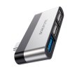 Перехідник BOROFONE DH1, USB Type-C(M) to USB 3.0/2xUSB 2.0, Black, Box