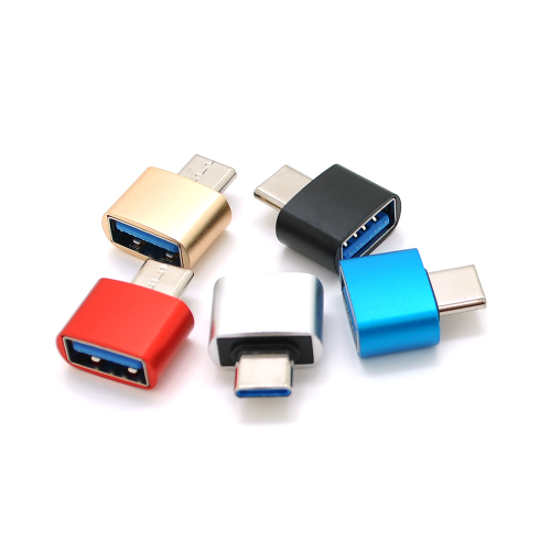Переходник Voltronic, USB 3.0 Type-A(F) to USB Type-C(M), OTG, Mix color, OEM