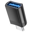 Перехідник HOCO UA17 USB3.0(F) =&gt; Type-C(M), Black, Blister