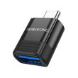 Перехідник Borofone BV18 USB3.0(F) =&gt; Type-C(M), Black, Blister