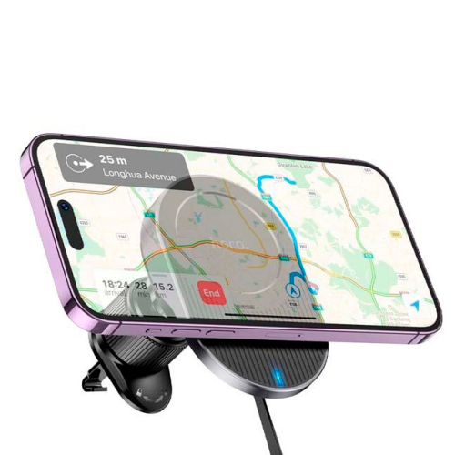 Автомобільний тримач для смартфона HOCO HW12, Black, Box