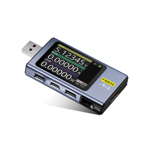USB-тестер напруги і струму Fnirsi FNB58, 4-28V, 0-7A, Bluetooth, Box
