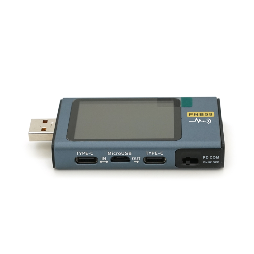 USB-тестер напруги і струму Fnirsi FNB58, 4-28V, 0-7A, Bluetooth, Box