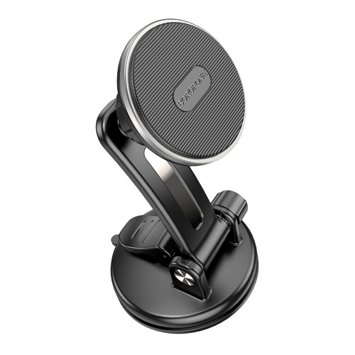 Автомобільний тримач для смартфона BOROFONE BH64, кріплення на торпеду, магніт, Black, Box