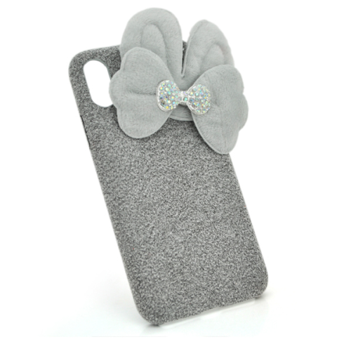 Чохол-накладка для смартфона Voltronic, пухнаста, з бантиком, для Apple iPhone 7 Plus/iPhone 8 Plus