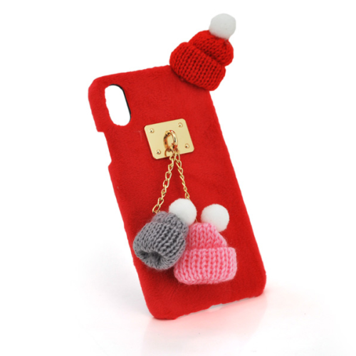Чохол-накладка для смартфона Voltronic, пухнаста, з шапками, для Apple iPhone 7 Plus/iPhone 8 Plus
