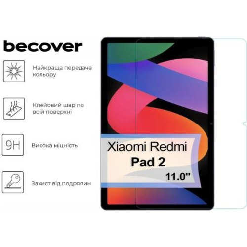 Захисне скло для планшета BeCover, для Xiaomi Redmi Pad 2 11.0 (713570)