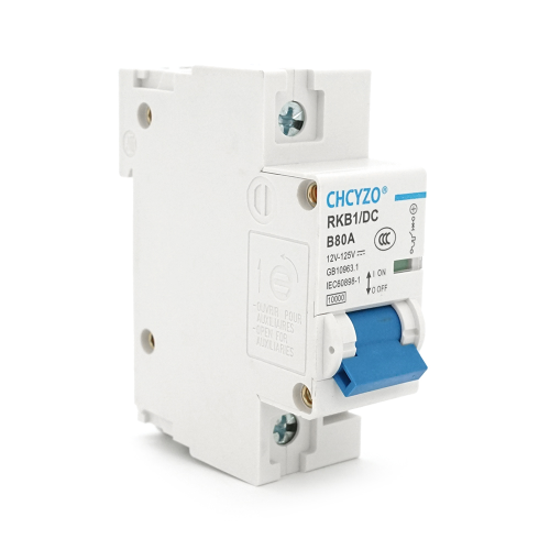 Автоматичний вимикач CHCYZO DZ47-63DC-B80, 1P, 80A, 12-125V