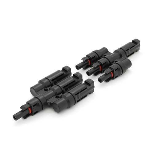 Конектор потрійний MC4, фотоелектричний 1500V, 30A, 2,5мм2 - IP68, для монтажу сонячних систем, Q500 луджена мідь