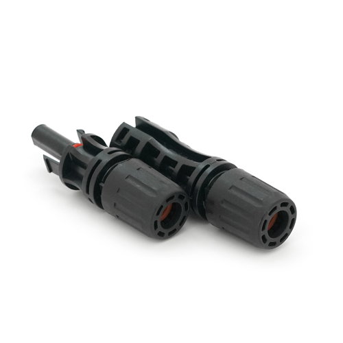 Конектор MC4 Risin, 1500V, 50A, луджений-мідний під затискач, під переріз 2.5-10mm2, 0.5mm&Omega;, вогнестійкість UL94-VO, IP68 Q500 Black