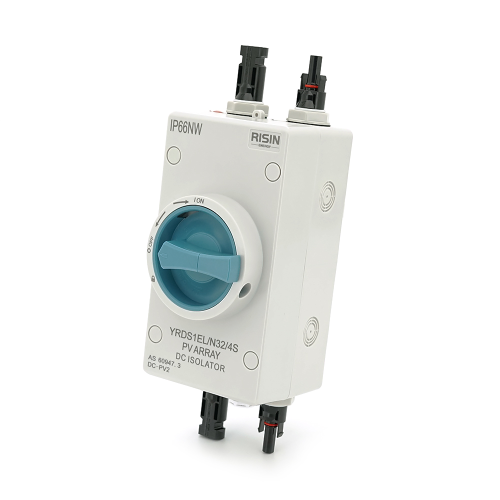 Ручний вимикач Risin, 1000V, 32A, 1St, IP66, вхід верх-низ, Grey