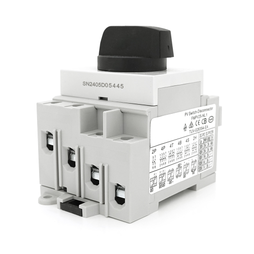 Поворотний вимикач зовнішнього монтажу DEKANG HGN4-NL1-25, DC1000V, 25A, 4P, IP66, Grey