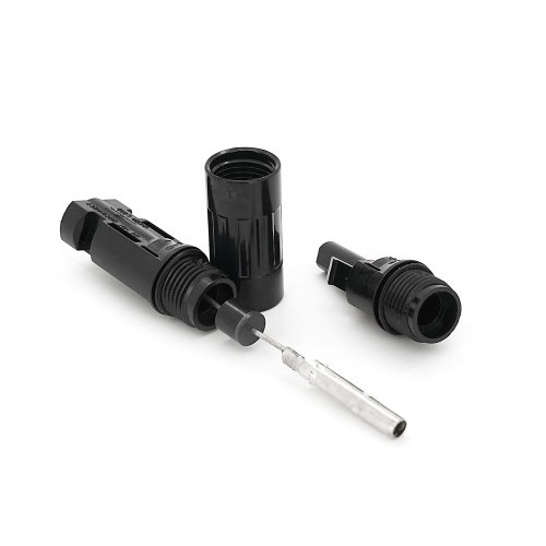 Конектор RISIN MC4, з діодом постійного струму, 20А,1000 В, 0.5mm&Omega;, вогнестійкість UL94-VO,IP67, -40℃-+90℃, Black