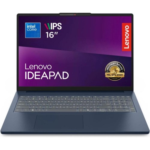 Ноутбук Lenovo IdeaPad Slim 3 16IRH10, 16/Intel Core i5-13420H/16GB/SSD 512GB/Intel UHD Graphics/DOS/блакитний (83K20089RA)