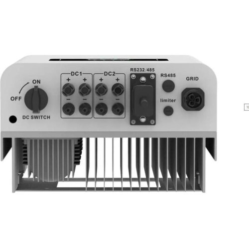 Мережевий сонячний інвертор (on-grid) Deye SUN-10K-G06, трифазний, 10кВт, 2 МРРT (120-1000V), WiFi, RS485/RS232, IP65