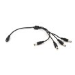 Дільник живлення Voltronic, DC-F to 4xDC-M, 5.5x2.5мм, довжина кабелю 40см