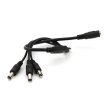 Дільник живлення Voltronic, DC-F to 3xDC-M, 5.5x2.5мм, довжина кабелю 40см