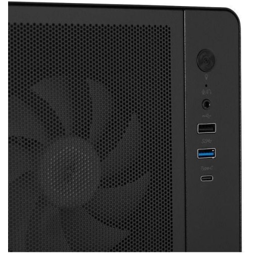 Корпус 2E GAMING Credo Plus V510B, без блоку живлення, 1xUSB3.0, 1х USB 2.0, 1xUSB Type-C, 4x120мм RGB Rainbow, VGA 310мм, ATX, чорний (2E-V510B)