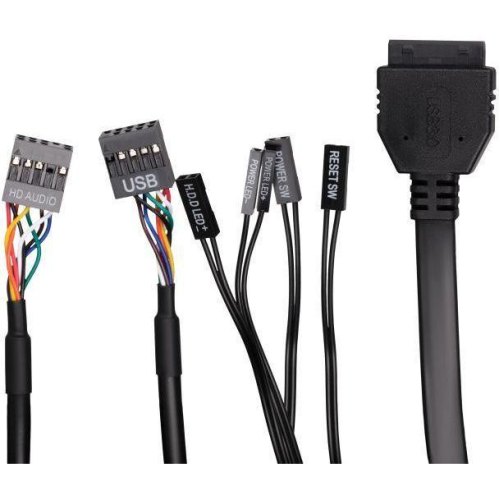 Корпус 2E GAMING Credo Plus V510B, без блоку живлення, 1xUSB3.0, 1х USB 2.0, 1xUSB Type-C, 4x120мм RGB Rainbow, VGA 310мм, ATX, чорний (2E-V510B)