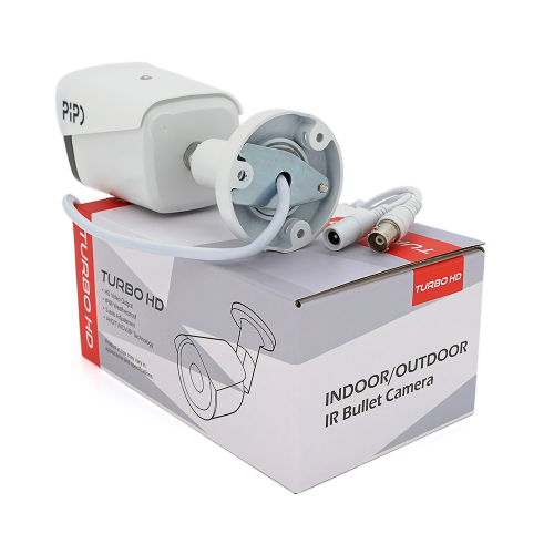 Камера відеоспостереження PiPo PP-B1H06F500FА, 2.8мм, 5Мп/8Мп, мультиформатна, металевий циліндр