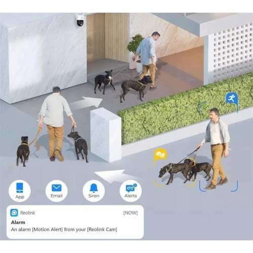 Камера відеоспостереження IP Reolink TrackMix LTE, 2.8мм, 4Мп, 4G,  вулична, поворотна, два об'єктиви, мікрофон, SD-карта