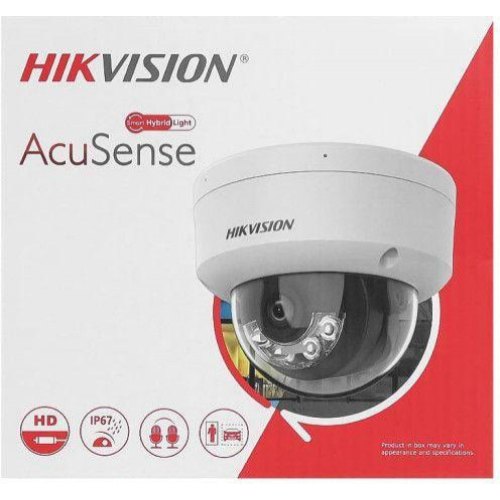 Камера відеоспостереження Hikvision DS-2CD2183G2-LIS2U, 2.8мм, 8Мп, Smart Hybrid Light, чорна