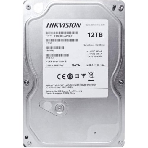 Жорсткий диск Hikvision DS120HKAI-VX1, 12ТБ, 3.5, 7200об/хв