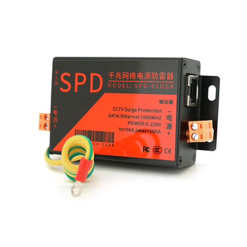 Грозозахист Voltronic, живлення + LAN 10/100/1000M, 0-220V, захист Вхід - 5KA, Макс - 10KA