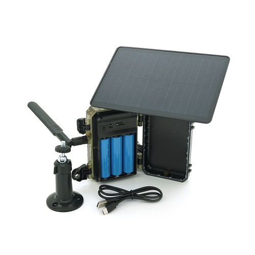 Фотопастка YOSO F-802, 4G, фото 2Мп/відео 2Мп, 120 кут, слот під SD-карту, батарея 7800мА, сонячна панель, App UBOX