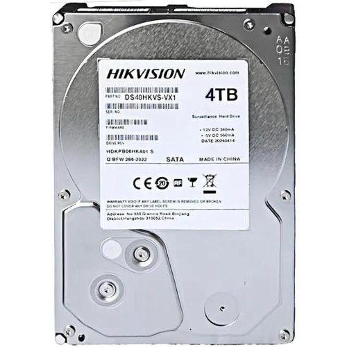 Жорсткий диск Hikvision DS40HKVS-VX1, 4ТБ, 3.5, 5400об/хв