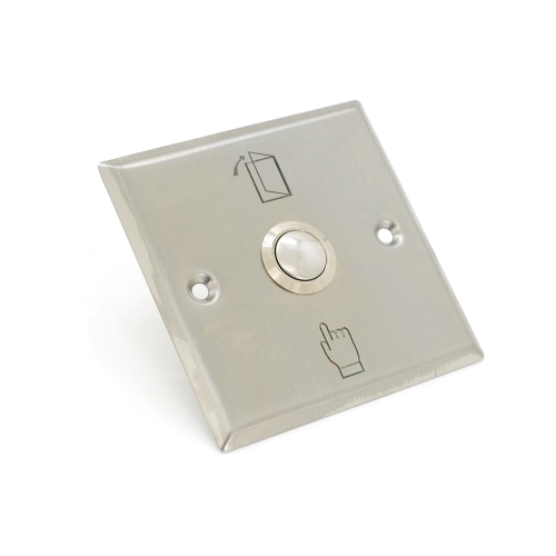 Кнопка виходу врізна Voltronic, NO / NC / C, алюміній, максім.ток 3А, 86х86х20мм