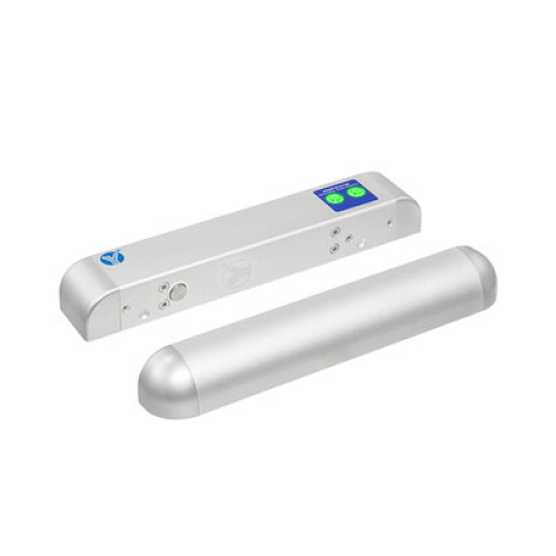 Електроригельний накладний замок для вузьких дверей Yli Electronic YB-500H(LED), нормально відкритий, 267х45х38 мм