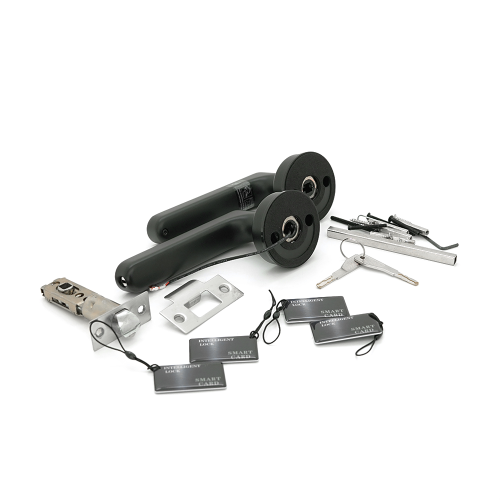 Розумний замок YOSO YO-С6 на батарейках 4хААА, Відбиток пальця / код / карта / ключ / додаток (врізна частина 60 / 70) Цинковий сплав, АРР-АРР-TTlock