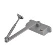 Доводчик Dortec DT-64H з фікцацією у відкритому положенні, зусилля 65-85 кг розмір 223x45x72, срібло