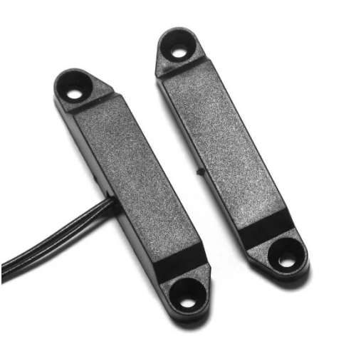 Магнітоконтактний Датчик накладний УкрПром ЕСМК-4 .контакт NO. пластик, 58х12x11мм чорний ціна за 1шт