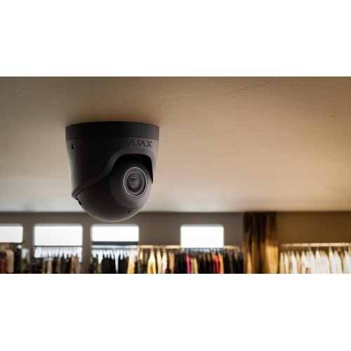 IP-камера відеоспостереження Ajax TurretCam 5 Mp/4 mm Black (000039311)