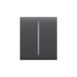 Клавіша, кнопка Ajax CenterButton 2-gang for LightSwitch Jeweller Graphite (000029824)