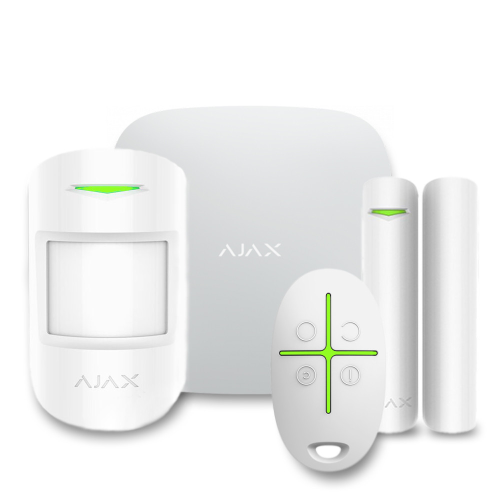 Комплект бездротової сигналізації Ajax StarterKit 2 white ( Hub 2 / MotionProtect / DoorProtect / SpaceControl )