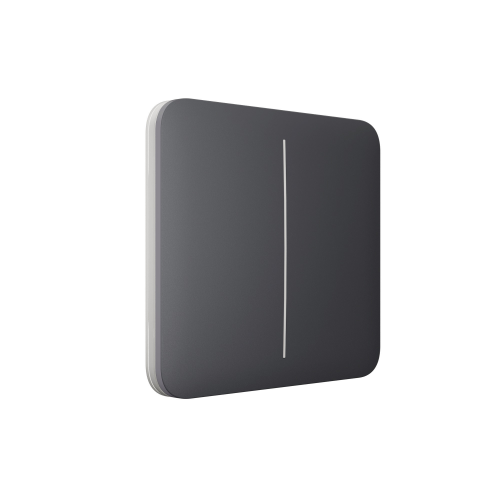 Клавіша, кнопка Ajax SoloButton 2-gang for LightSwitch Jeweller Graphite (000029820)