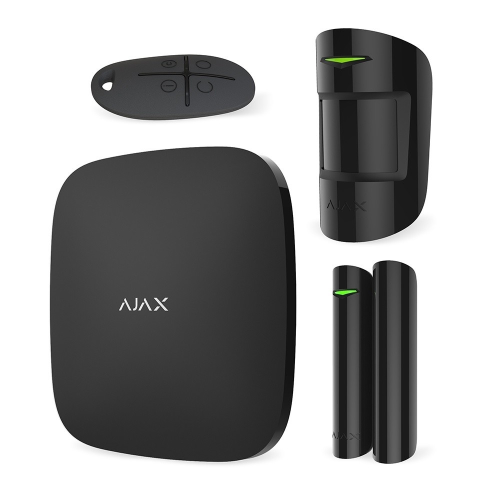 Комплект бездротової сигналізації Ajax StarterKit black ( Hub / MotionProtect / DoorProtect / SpaceControl )