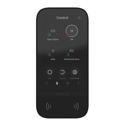 Бездротова клавіатура Ajax KeyPad TouchScreen Black