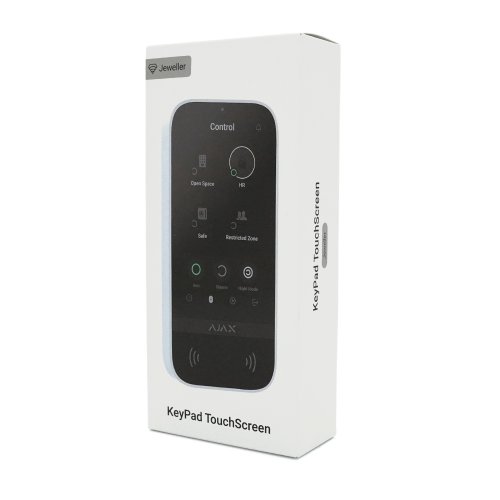 Бездротова клавіатура Ajax KeyPad TouchScreen white