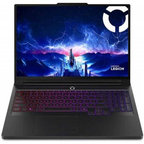 Ноутбук Lenovo Legion Pro 7 16IAX10H, 16 OLED/Intel Core Ultra 9 275HX/64GB/SSD 1TB/GeForce RTX 5080, 16GB/DOS/чорний (83F500GLRA)